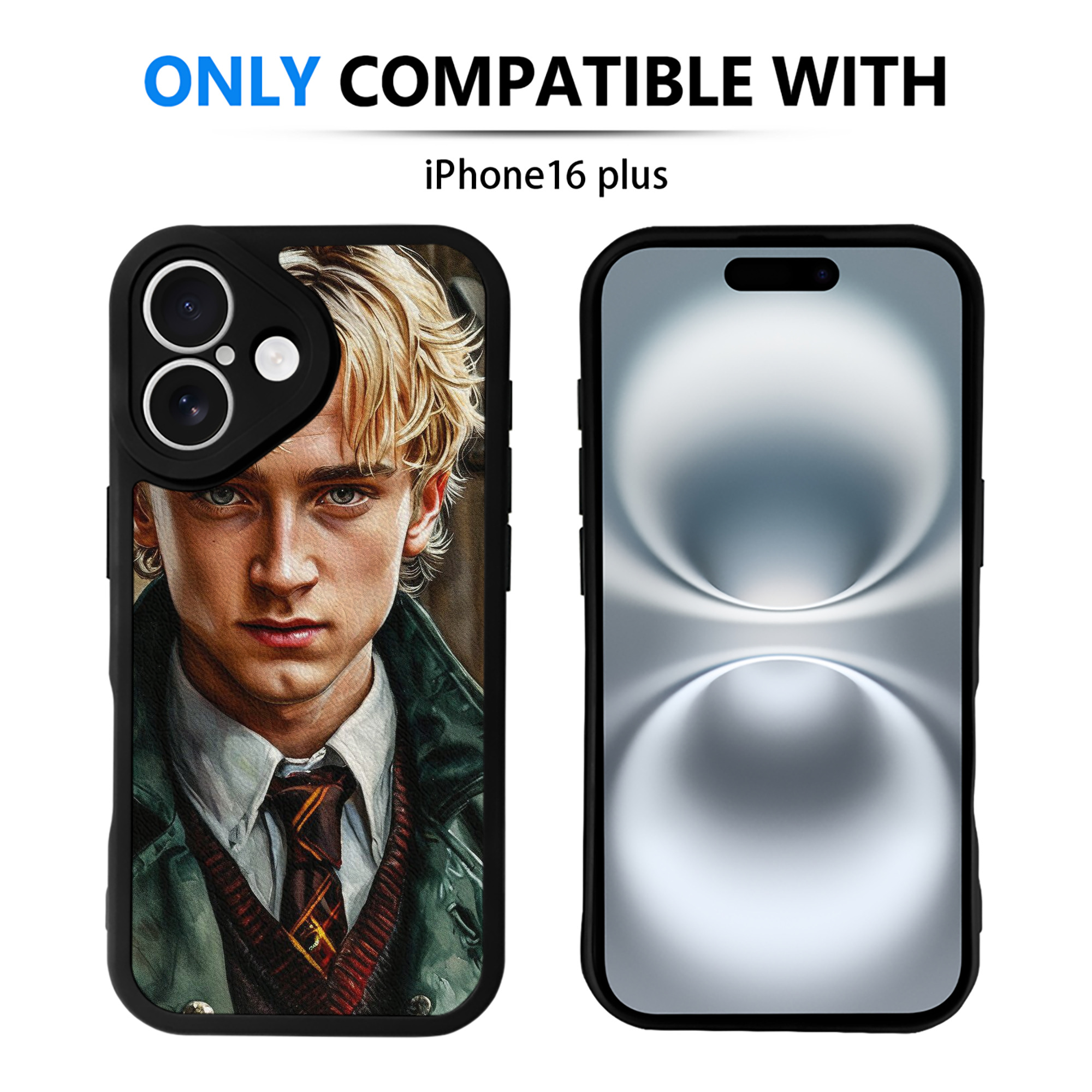 （画像用） Harry Potter ハリー・ポッターシリーズ 【iPhone 16シリーズ対応】シリコンスマホケース（レザー調） 材質：シリコン